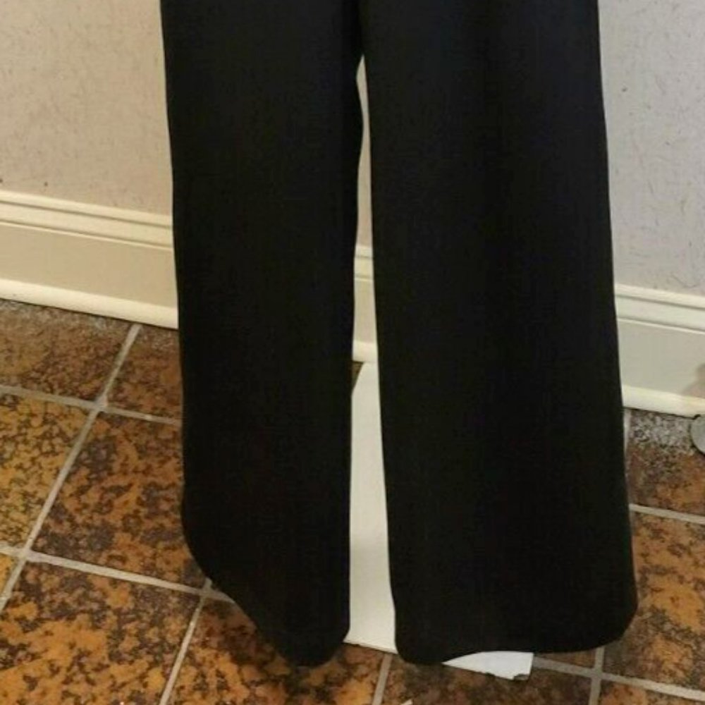 ❤️THIERRY MUGLER Couture Black Wrap Runway Wide Leg JumpSuit Romper Pants… - Picture 8 of 16